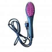 Hair straightener brush